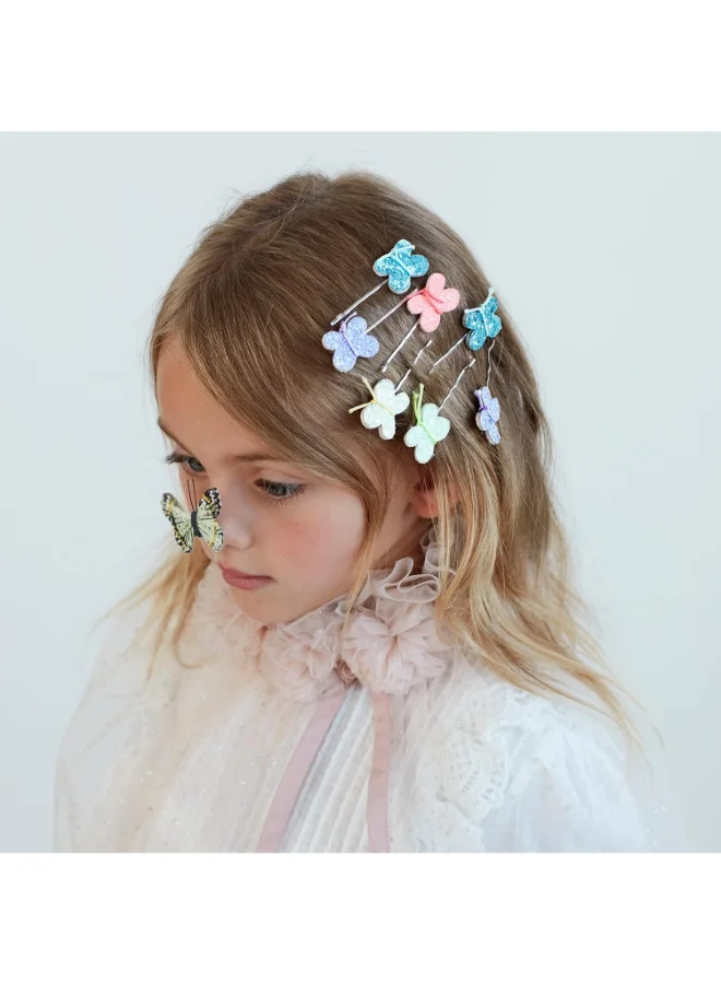 ميري ميري Glitter Butterfly Hair Slides