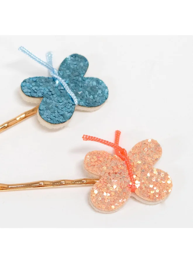 ميري ميري Glitter Butterfly Hair Slides
