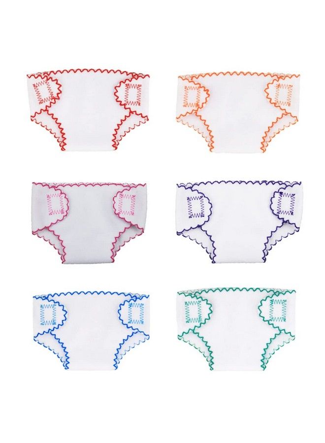 Toyvian 6Pcs Doll Diapers Baby Doll Diaper Bag Baby Doll Accessories Doll Underwear Reusable Diy Diaper - Image 1