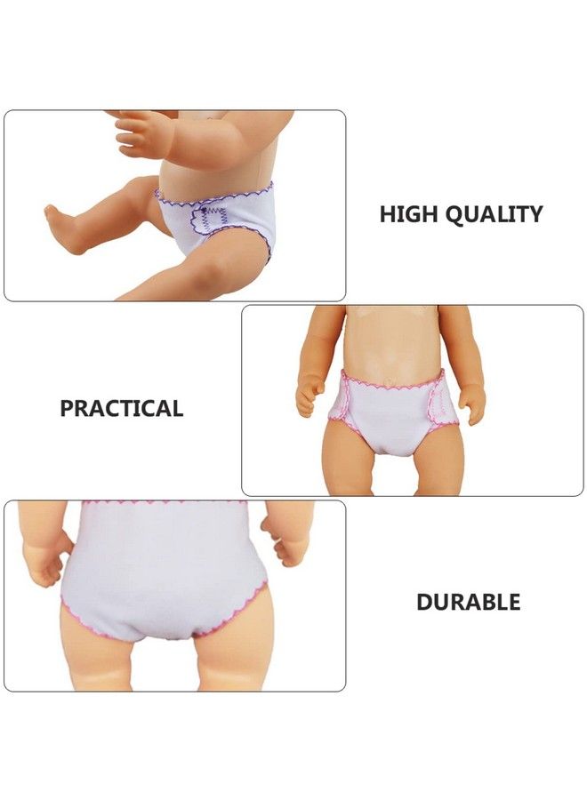 Toyvian 6Pcs Doll Diapers Baby Doll Diaper Bag Baby Doll Accessories Doll Underwear Reusable Diy Diaper - Image 3