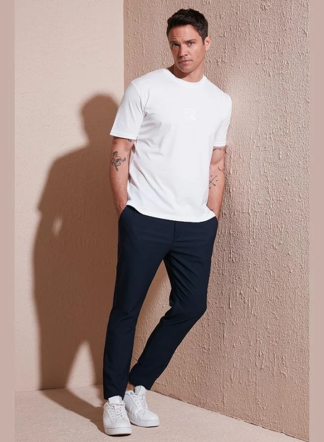 Buratti Stretch Regular Fit Normal Waist Straight Leg Jogger Pants Men's TROUSERS CF25617953