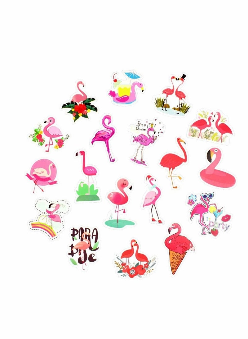 Excefore Waterproof Stickers, Laptop Stickers, 50 Pcs Fashion Laptop Decals, Cute Aesthetic Vinyl Stickers for Water Bottles, Skateboard Stickers, DIY Stickers for Luggage Phone Case, Logo for Books (Flamingo) - Image 4