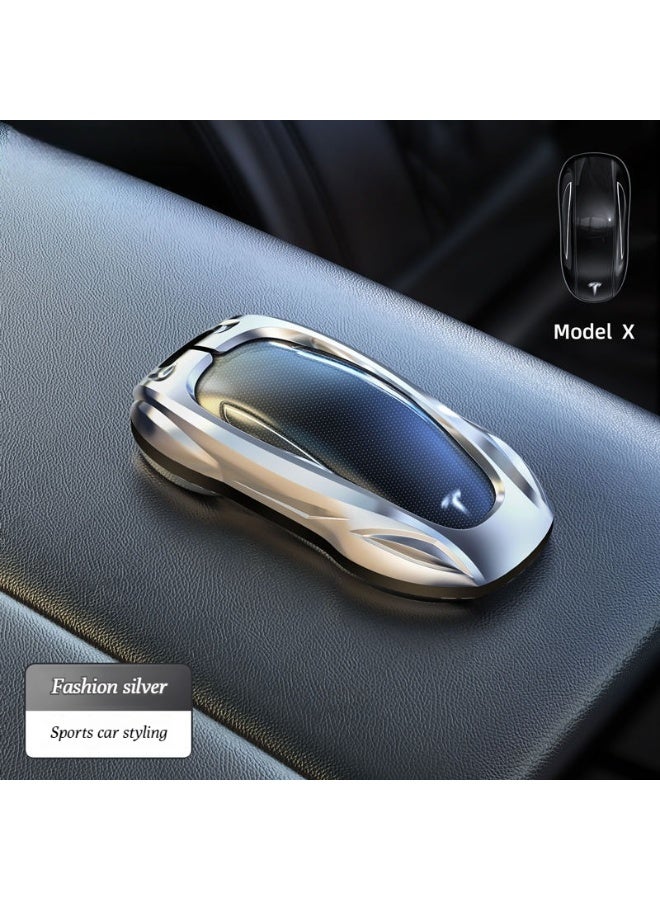 Tesla Suitable for Tesla card keys, model 3_Y_S_X updated version car metal protective cover, high-end car key protective cover - Image 1