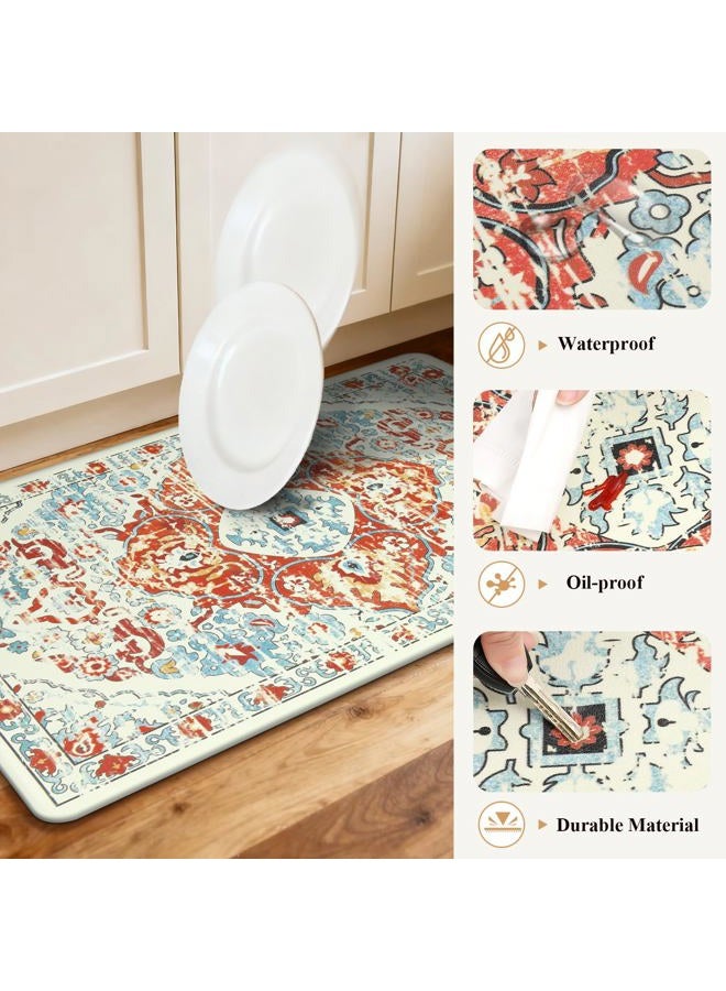 Ileading Anti Fatigue Kitchen Mat Set of 2 Waterproof Farmhouse Comfort Standing Mat Non Skid Cushioned Rugs Mats with Runner Kitchen Floor Carpet for Laundry Sink - Image 5