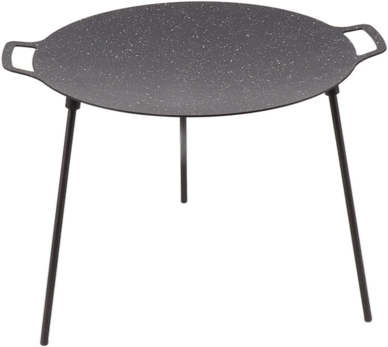 BBQ Round Griddle Pan Non Stick 6 Layer Coating Medical Stone Plate for Outdoor Cooking 2 Handles for Stove Oven for 4-6 people] (36CM) - Image 4