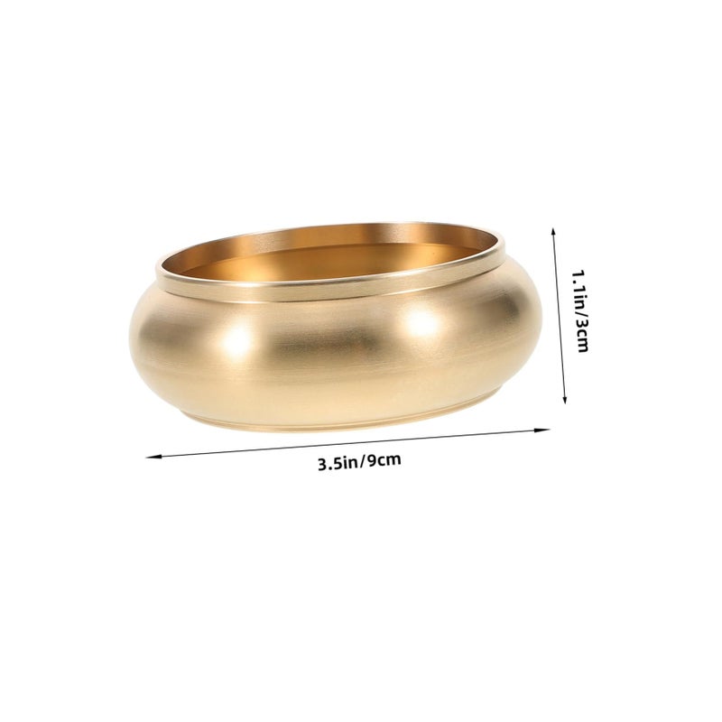 Modern 2 Pieces Chinese Style Metal Ashtray Elegant Vintage Ash Holder Light Luxury Home Office Decor Indoor Outdoor Use - Image 5
