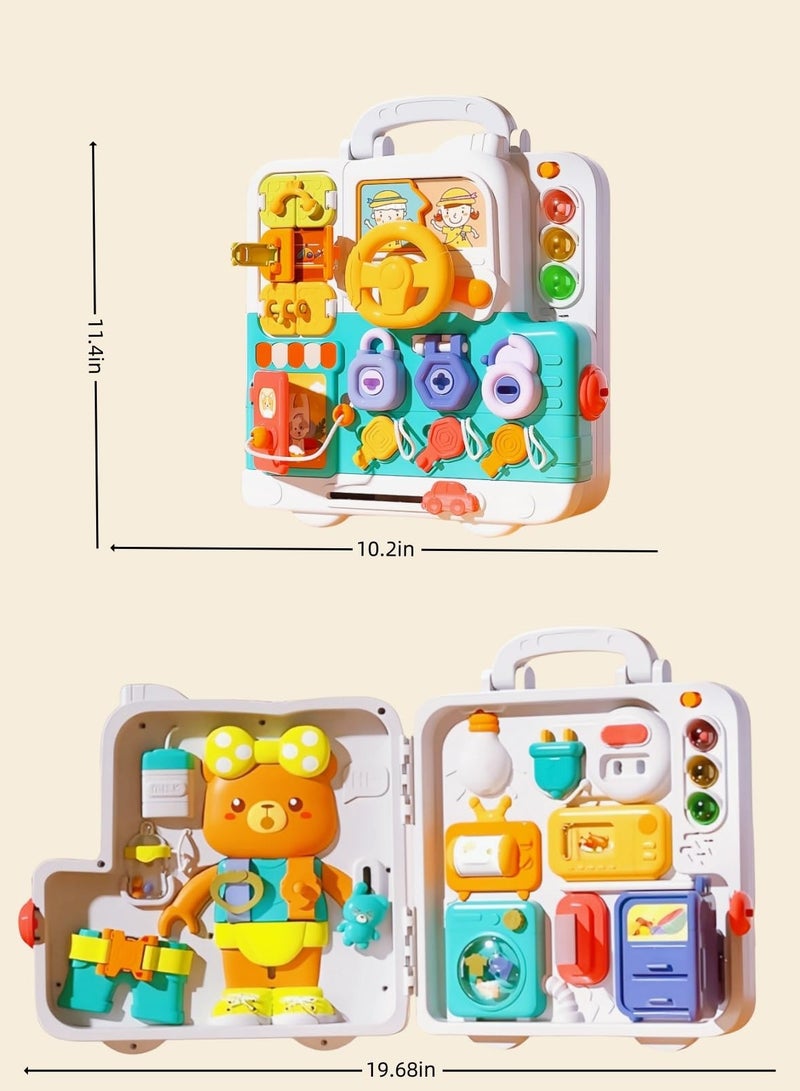 XiuWoo 81 in 1Montessori Toys, Baby busy board sensory toys for toddlers 1-3,BabyEducational Learning Toys12-18 months, Plane toys for toddlers Toys - Image 3