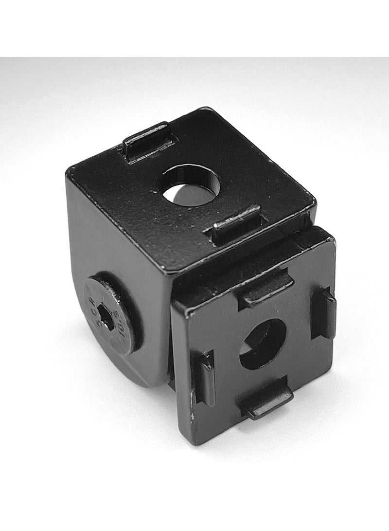 SYOSI Black Living Hinge, Zinc Alloy Flexible Pivot Joint Connector for Aluminum Extrusion Profile 2020 Series Slot 6mm (4 Pieces) - Image 5