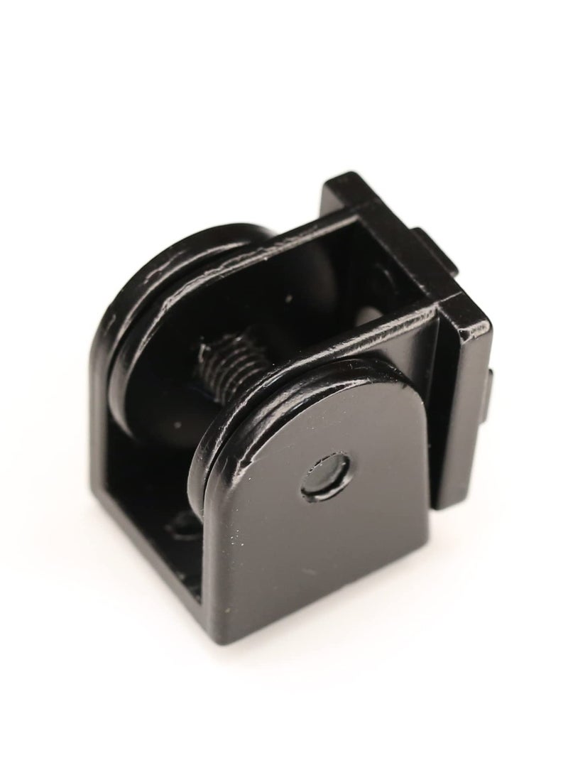 SYOSI Black Living Hinge, Zinc Alloy Flexible Pivot Joint Connector for Aluminum Extrusion Profile 2020 Series Slot 6mm (4 Pieces) - Image 4