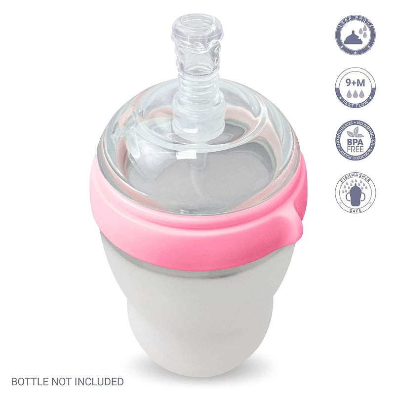 AnPei Straw Sippy Cup Transitional Nipple Kit for Comotomo Baby Bottles 5 oz and 8 oz - Image 5