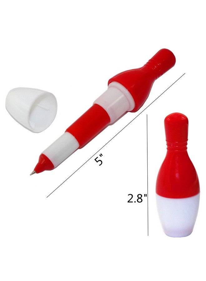 SWTool 30Pcs Bowling Ballpoint Pen Cute Cartoon Retractable Ball Pen For Kids (Random Color) - Image 2