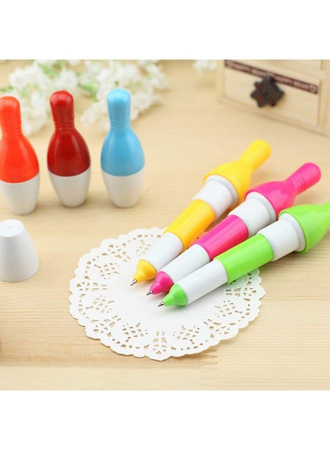 SWTool 30Pcs Bowling Ballpoint Pen Cute Cartoon Retractable Ball Pen For Kids (Random Color) - Image 3