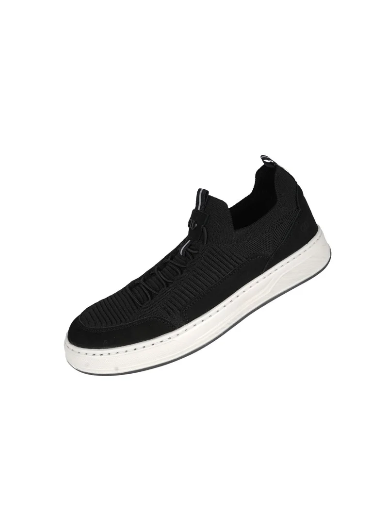 ديموكراتا 032-60 Democrata Mens Knit Denim Bold Black Sneakers 122111-001