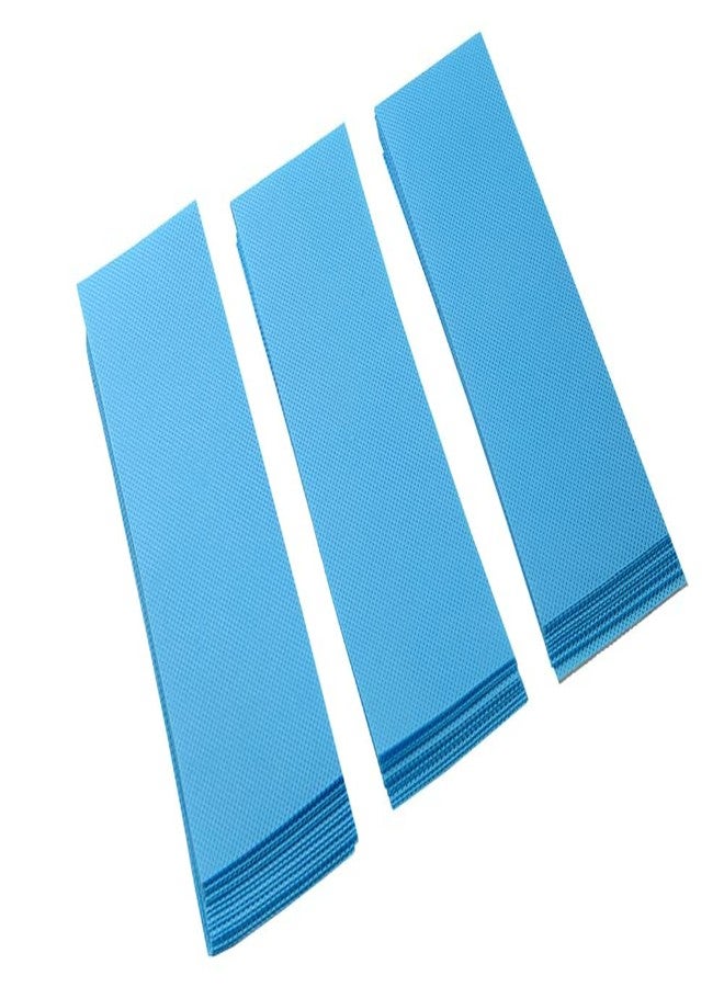 M's Solutions & Enterprises Hair Remover Wax Strips, 4 x 10.5 Inches For Women & Men, Full Body Non Woven Disposable (Sky Blue, Pack of 100) - Image 4