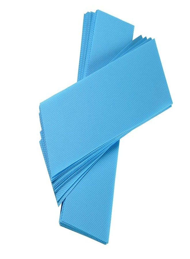 M's Solutions & Enterprises Hair Remover Wax Strips, 4 x 10.5 Inches For Women & Men, Full Body Non Woven Disposable (Sky Blue, Pack of 100) - Image 3