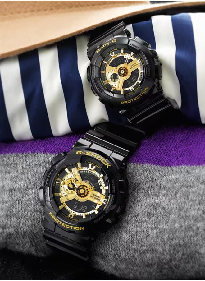 CASIO - Casio G-Shock Resin Black Dial Analog-Digital Watch for Men's- GA-110GB-1A - Image 1