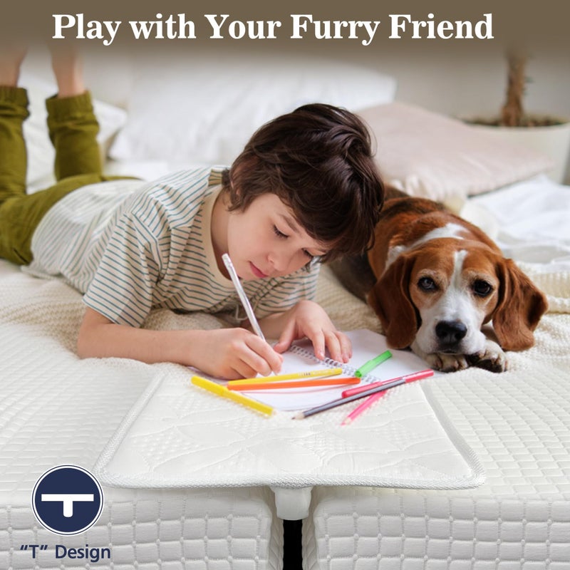 Asatdd Bed Bridge Twin Size to King Size Bed, Waterproof Bed Split Filler, Twin Size to King Size Bed Converter, 75" x 12" - Image 5