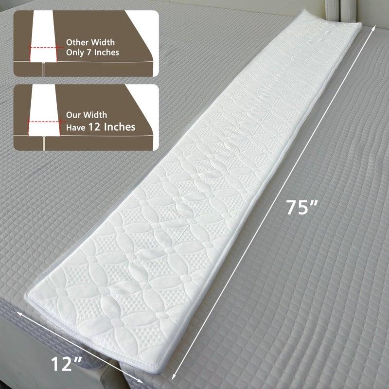 Asatdd Bed Bridge Twin Size to King Size Bed, Waterproof Bed Split Filler, Twin Size to King Size Bed Converter, 75" x 12" - Image 3