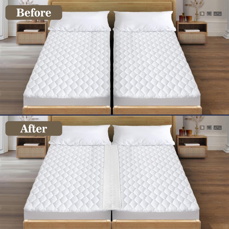 Asatdd Bed Bridge Twin Size to King Size Bed, Waterproof Bed Split Filler, Twin Size to King Size Bed Converter, 75" x 12" - Image 4