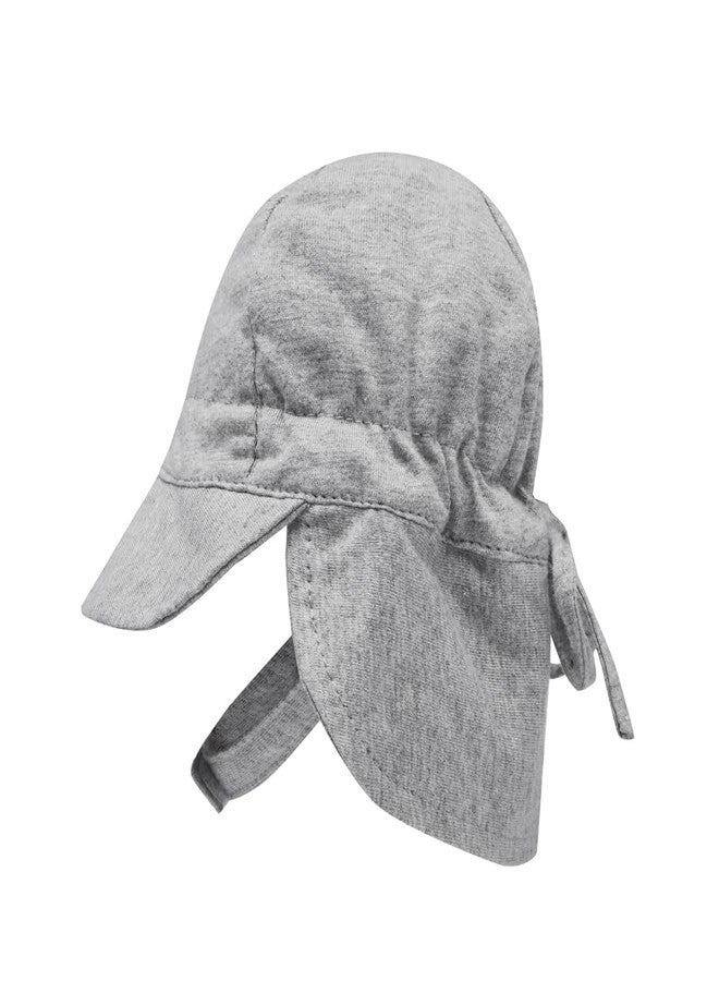 Snugtime Baby Cotton Flap Hat - Grey (in, Age, 3 Months, 12 Months) - Image 2