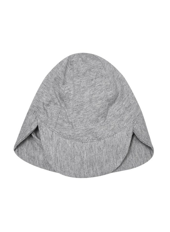 Snugtime Baby Cotton Flap Hat - Grey (in, Age, 3 Months, 12 Months) - Image 4