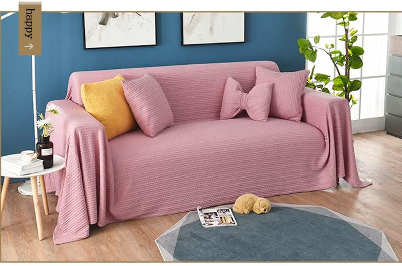 Sofa Throws Large Woven Sofa Stereoscopic Jacquard Throw for Sofa 123 Seater Bedspread and Armchair Versatile Sofa Bedspread Travel Throw(P,170 * 300cm) - Image 2