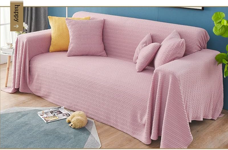 Sofa Throws Large Woven Sofa Stereoscopic Jacquard Throw for Sofa 123 Seater Bedspread and Armchair Versatile Sofa Bedspread Travel Throw(P,170 * 300cm) - Image 3