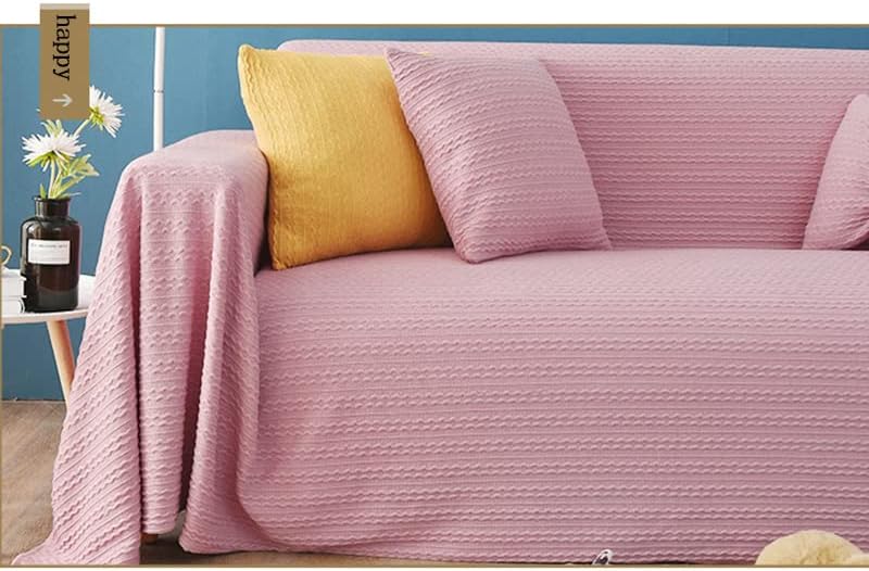 Sofa Throws Large Woven Sofa Stereoscopic Jacquard Throw for Sofa 123 Seater Bedspread and Armchair Versatile Sofa Bedspread Travel Throw(P,170 * 300cm) - Image 4