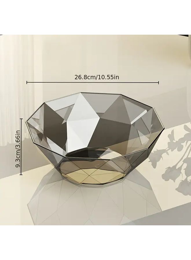 Modern Clear Fruit Bowl Style A Durable PP Snack Dish For Kitchen Office Decor - Image 3