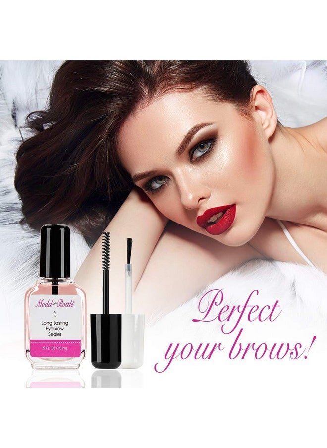 Model in a Bottle Eyebrow Sealer With Mascara And Brush Applicator For Flawless Eyebrows All Day  - Image 5