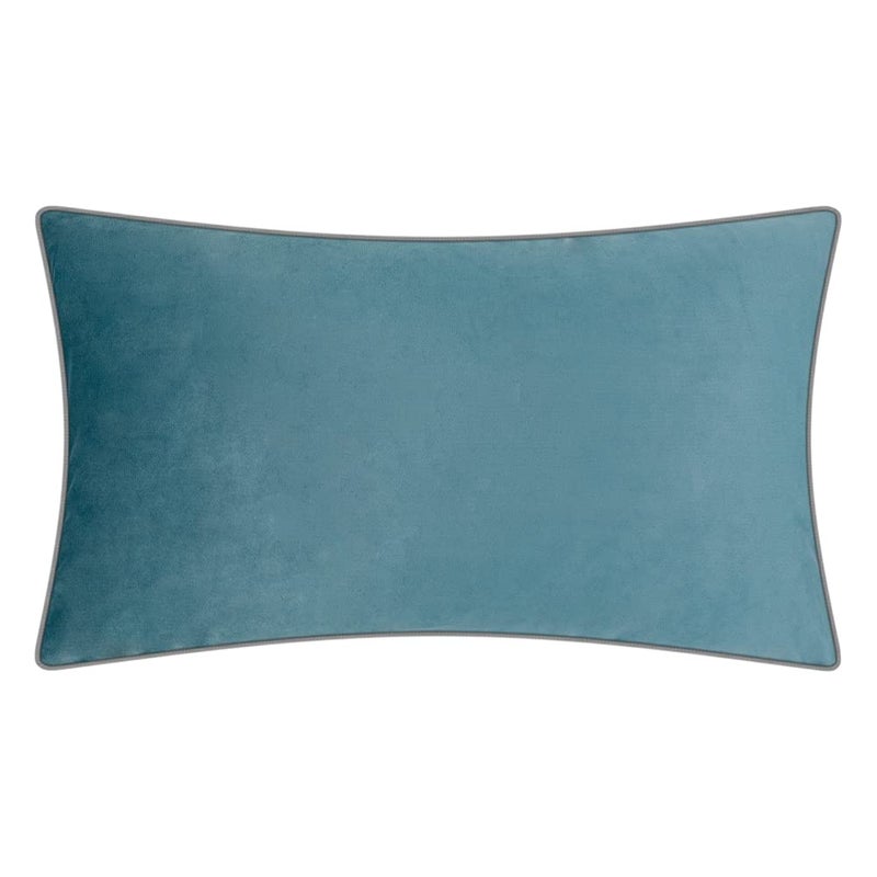 KINGROSE Solid Velvet Decorative Throw Pillowcase Luxury Soft Cushion Cover for Sofa Couch Chair 14 x 24 Inches Blue