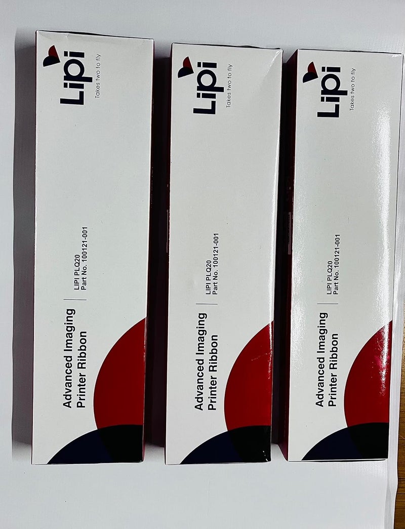 RT LIPI PLQ 20 Pack of 3 pcs Ribbon Cartridge Black - Image 1