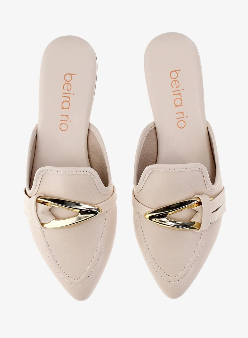 Beira Rio Cream Flat Shoes for Women – Stylish & Comfortable Everyday Footwear for Women | Best Price UAE