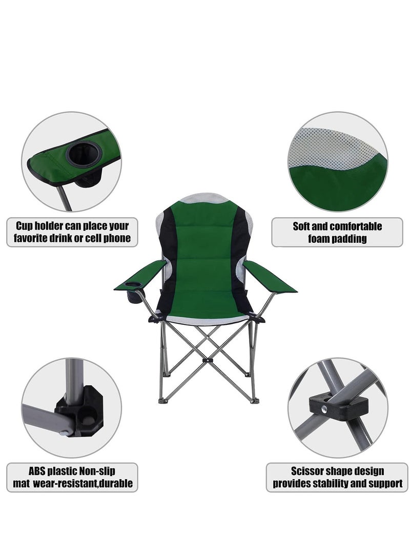 جو تو كامبس كرسي تخييم قابل للطي مع حامل أكواب عالي الجودة - أخضر | كرسي السدو | كرسي قابل للطي | كرسي حديقة | كرسي الصيد | كرسي سفر | كرسي رحلة | كرسي نزهة - Image 4