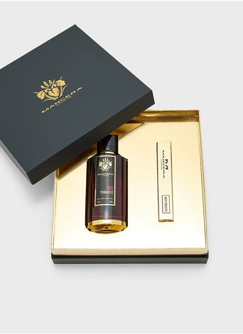 مانسيرا Red Tobacco Edp 120Ml + Travel Size 8Ml Gift Set