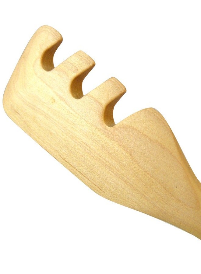 Modern Artisans ملعقة معكرونة مصنوعة من خشب القيقب الصلب الطبيعي الأمريكي، 12 بوصة - Image 4