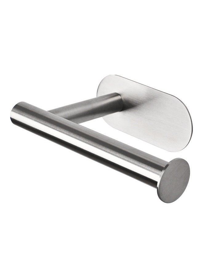 NIBEMINENT Stainless Steel Toilet Paper Holder Silver 16x4.5x10.5cm  - Image 1