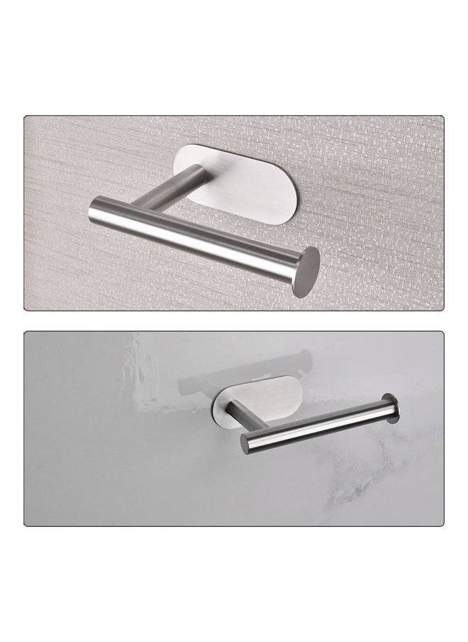 NIBEMINENT Stainless Steel Toilet Paper Holder Silver 16x4.5x10.5cm  - Image 4