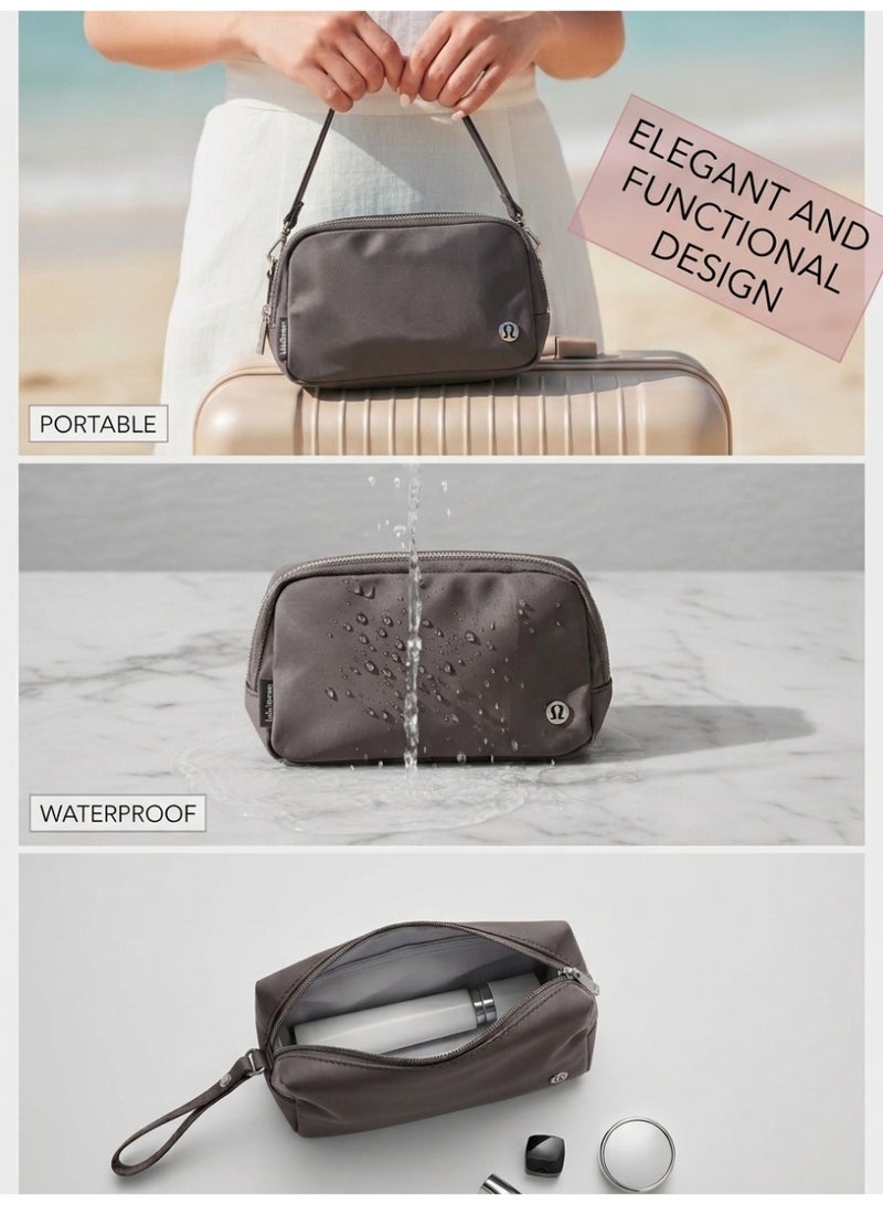 لولوليمون Lululemon في كل مكان حزام حقيبة مقاومة للماء نايلون فاني حزمة ، حزام قابل للتعديل crossbody حقيبة الخصر للسفر الرياضي الاستخدام اليومي - Image 3