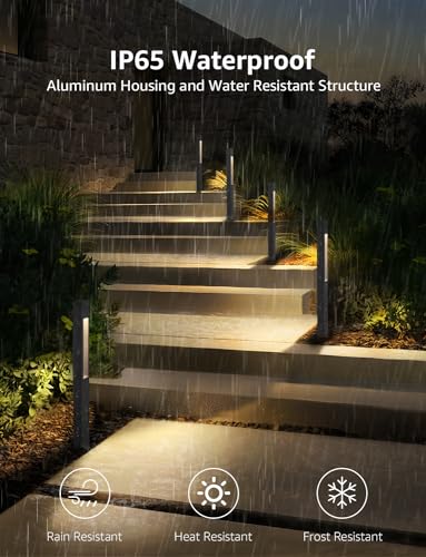 SUNVIE 3W Low Voltage Pathway Lights 3000K LED Low Voltage Landscape Lights 12V Waterproof Landscape Path Lights Low Voltage Landscape Lighting for Walkway Yard Backyard Garden ETL Listed Cord, 4 Pack - Image 5