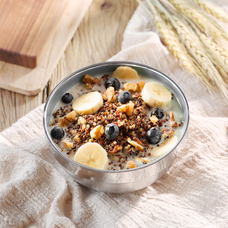 SATINIOR 10 Pack 15 oz Stainless Steel Bowls Cereal Soup Rice for Kids and Adults Stainless Steel Cereal Bowls Double-walled Insulated Multipurpose for Sauces, Rice, Noodle, Ice Cream, Dishwasher Safe - Image 4