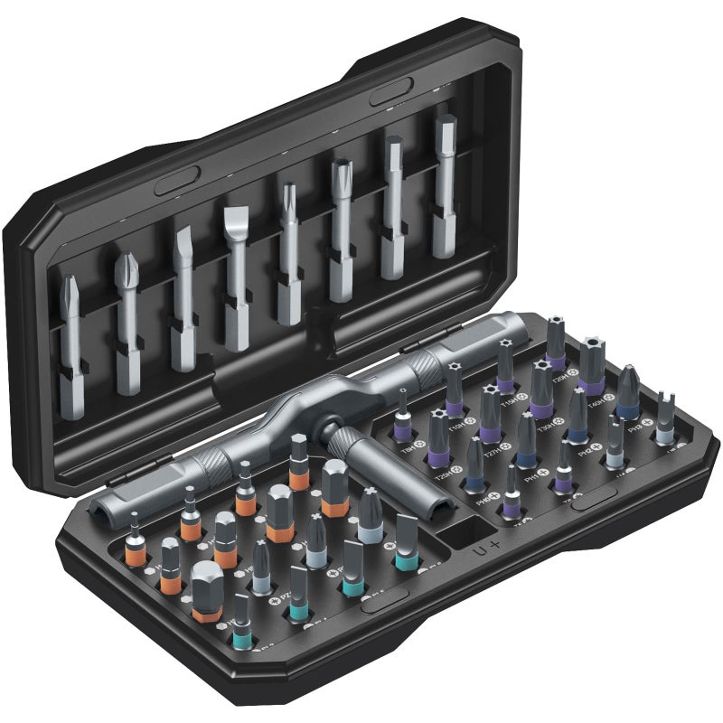 AMIR 42 in 1 Magnetic Screwdriver Set DIY Ratchet Screwdriver Set Magnetic with Multi Bit Precision Repair Tool Kit for Tools Home Improvement Computer Bicycle - Image 2