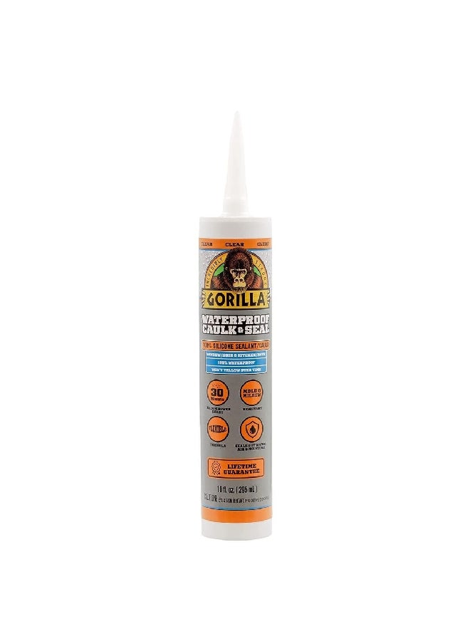Waterproof Caulk and Seal Quick Drying Silicone Sealant Clear 295 ml