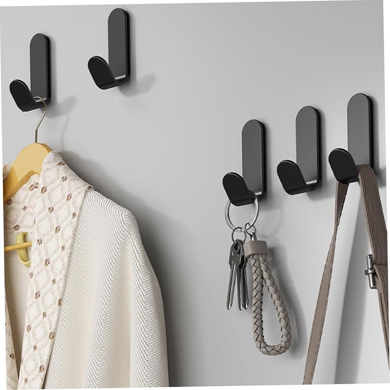 خطافات حائط لاصقة ثقيلة على شكل حرف J، 12 قطعة للمناشف والملابس في الحمام والمطبخ - Image 4