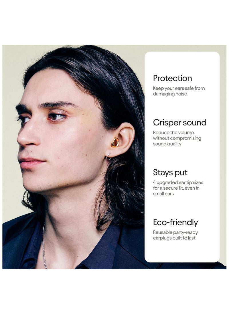 Loop Loop Experience 2 Ear Plugs – Stylish Certified Hearing Protection for Concerts & Festivals, Live Events, Musicians, Sports, DJs and Nightlife – 17dB Noise Reduction Earplugs (High-Fidelity)  - Image 4