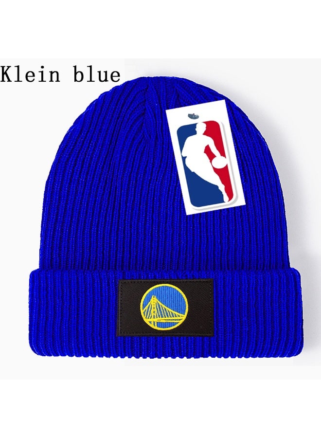 Klein Blue Trendy Warriors Knit Beanie Fashion Street Hat