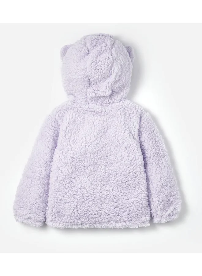 JUNE June Baby Plush Coat Lilac