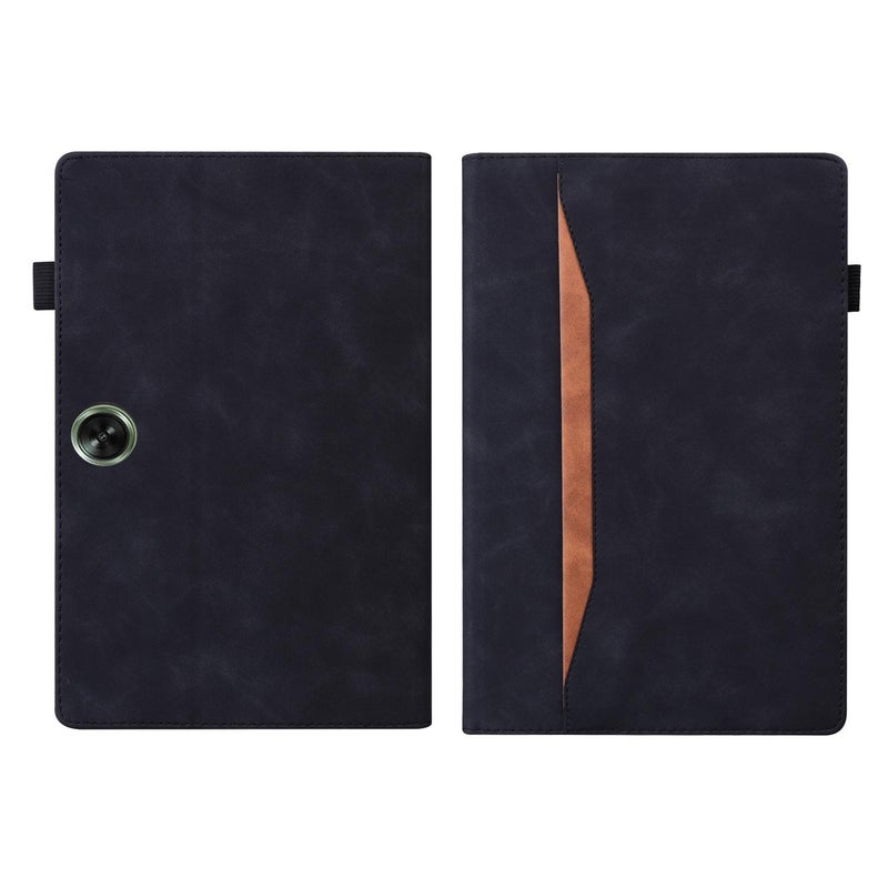 For Oppo Pad Se 11 2025 Splicing Shockproof Leather Tablet Case(Black) - Image 2