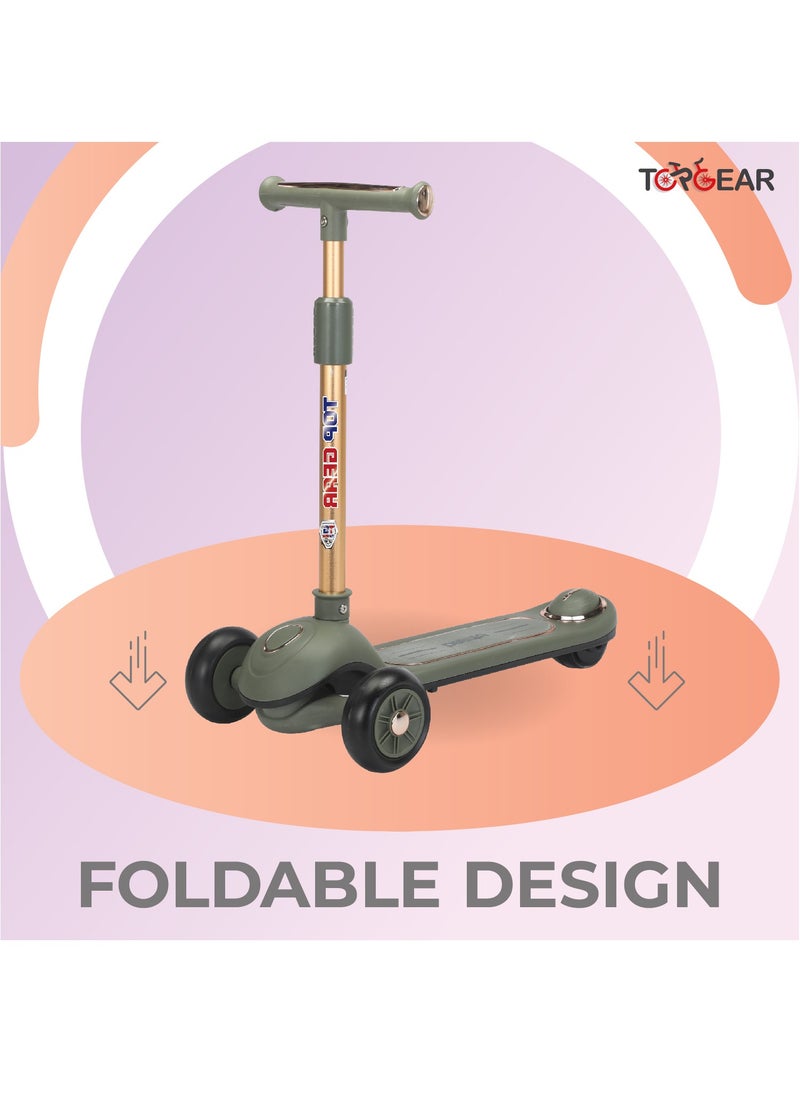 Top Gear Top Gear Kids Kick Scooter TG 8026 – Lightweight Foldable Design - Green  - Image 4
