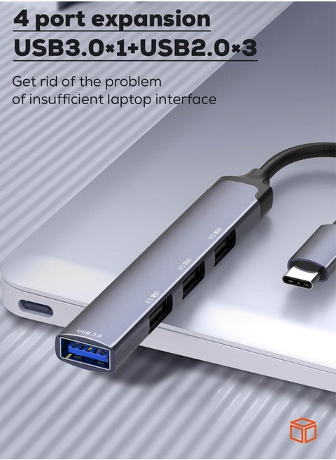 4 in 1 usb c hub station Mini Converter Laptop Docking Station